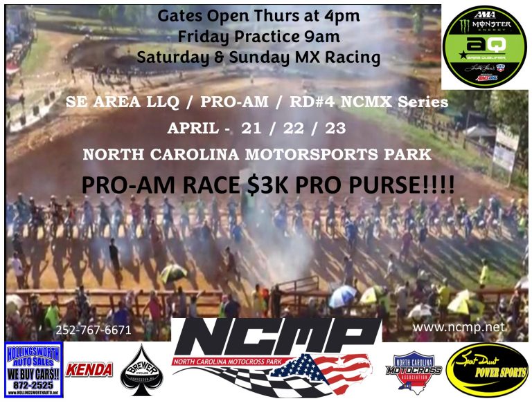 North Carolina Motorsports Park Dirt Bike MX & Trail Riding in